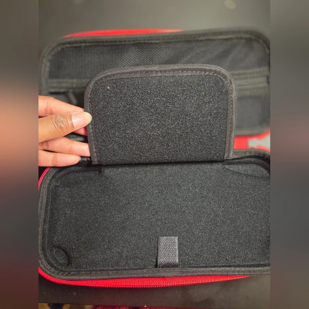 Nintendo Switch Handheld Red and Black Travel Case